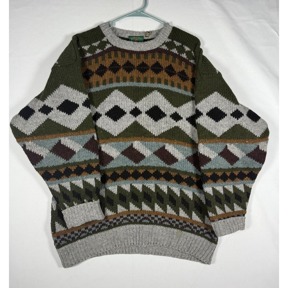 Gaeltarra Chunky Knit 100% Pure New Wool Sweater Womens L Vintage Quality Knit